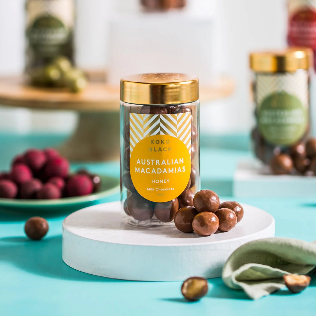 Australian Honey Macadamias 165g - KOKO BLACK