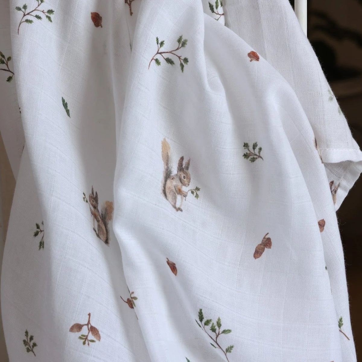 Muslin Swaddle - Squirrel