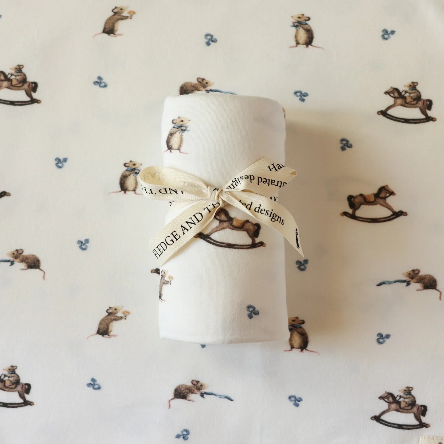 Stretch Swaddle - Mouse & Rockinghorse