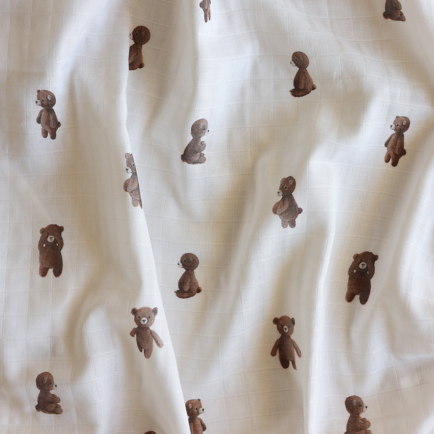 Muslin Swaddle - Teddy Bear