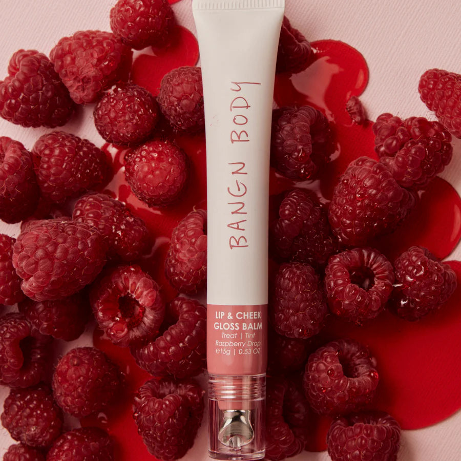 Lip & Cheek Gloss Balm - Raspberry Drop