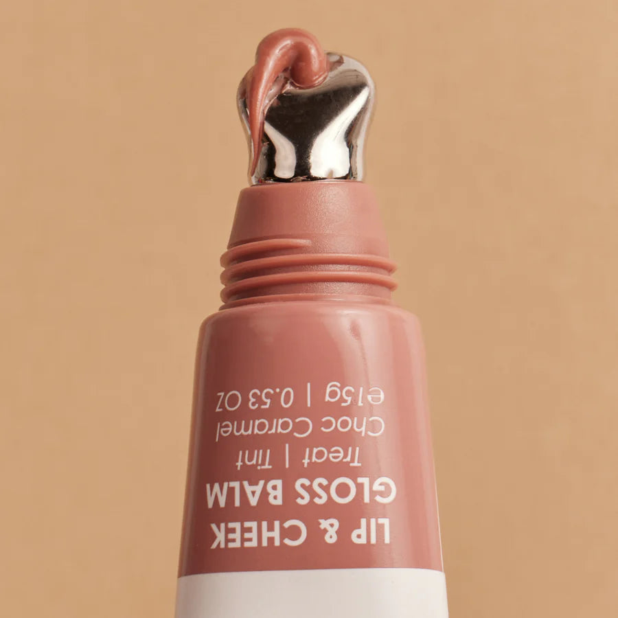 Lip & Cheek Gloss Balm - Choc Caramel