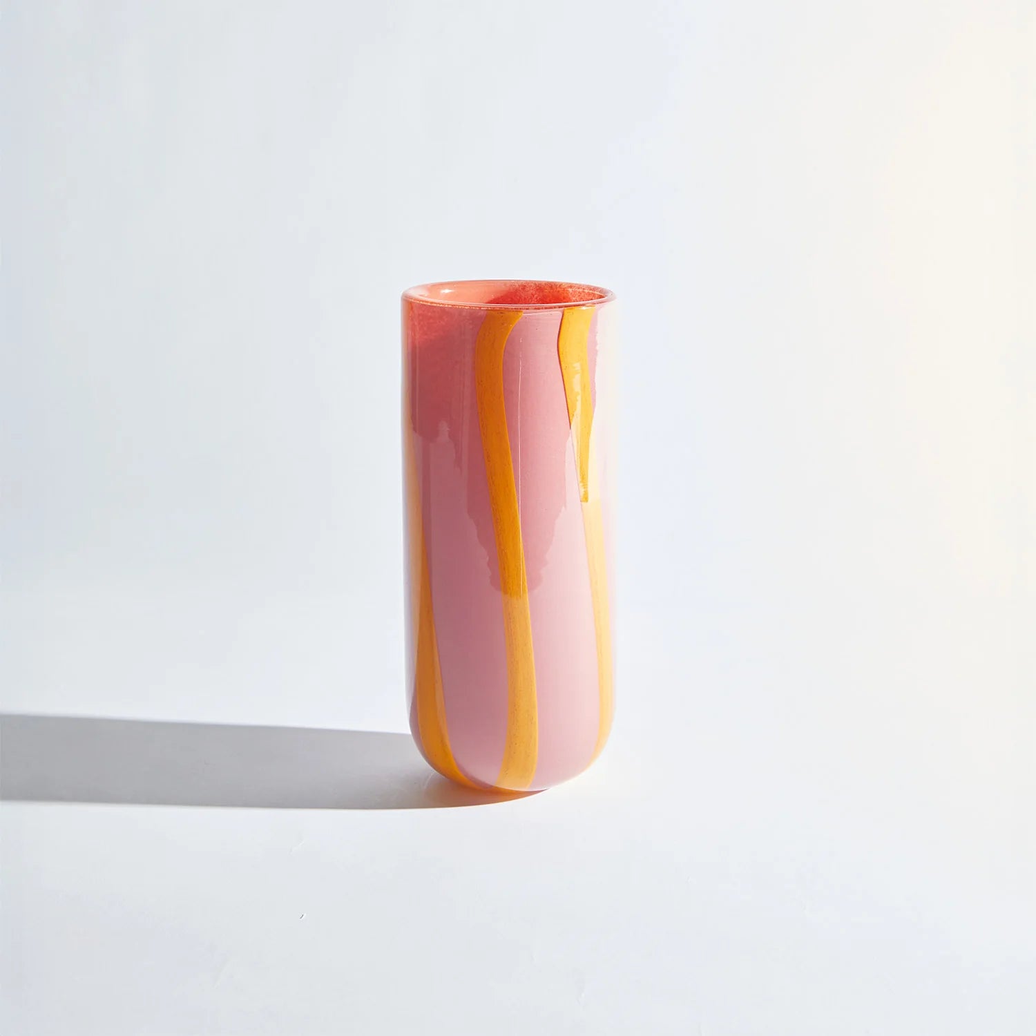 Candy Cylinder Pink Vase