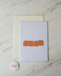 Card - BABY BLOCKS (ORANGE)