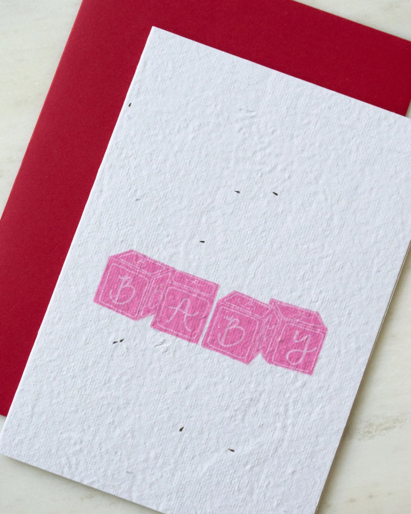 Card - BABY BLOCKS (PINK)