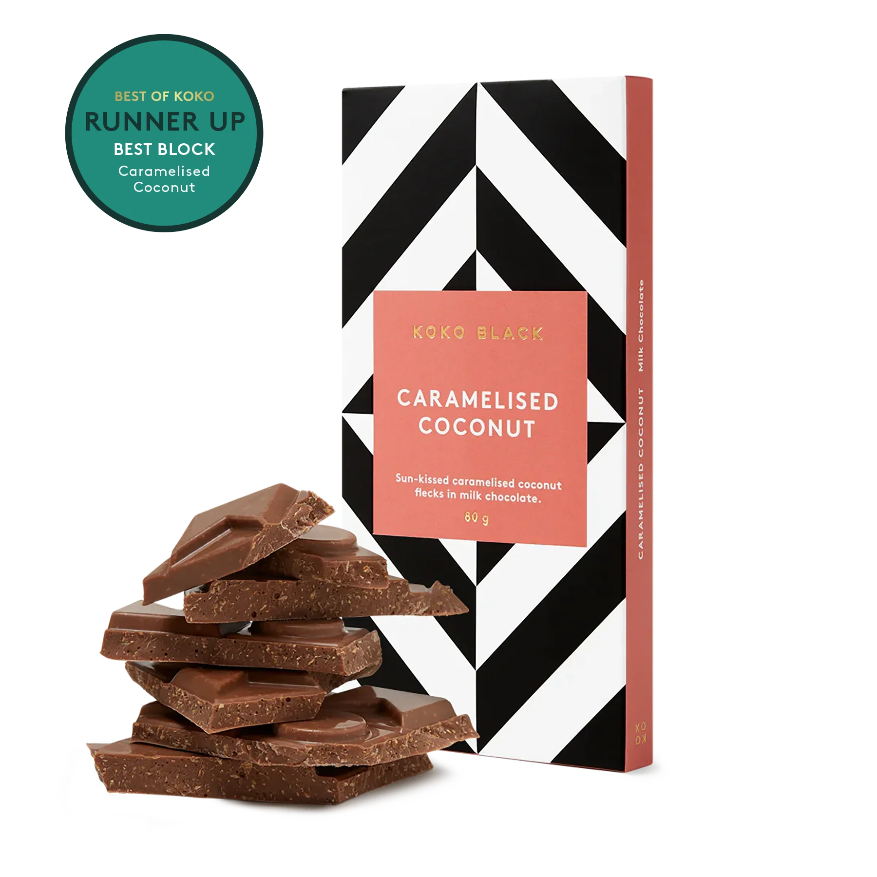 Caramelised Coconut Block - KOKO BLACK