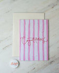 Card - CONGRATULATIONS (STRIPES)