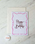 Card - HAPPY BIRTHDAY (FRAME)