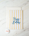 Card - HAPPY BIRTHDAY (STRIPE)