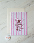 Card - HAPPY WEDDING DAY (STRIPE)