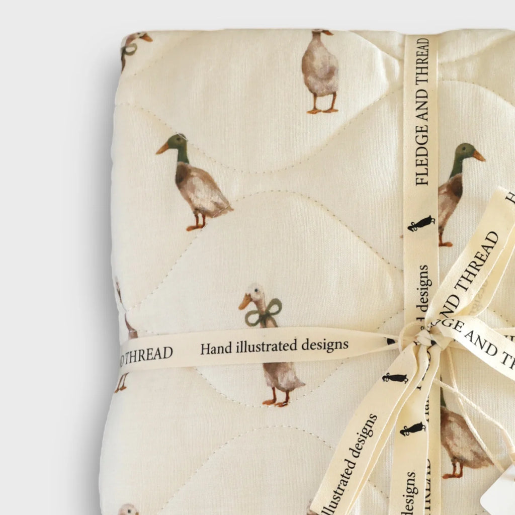Quilted baby blanket - Duck