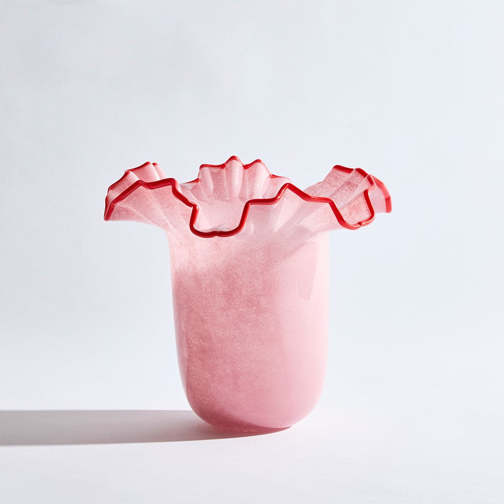 Pink Glass Venus Vase