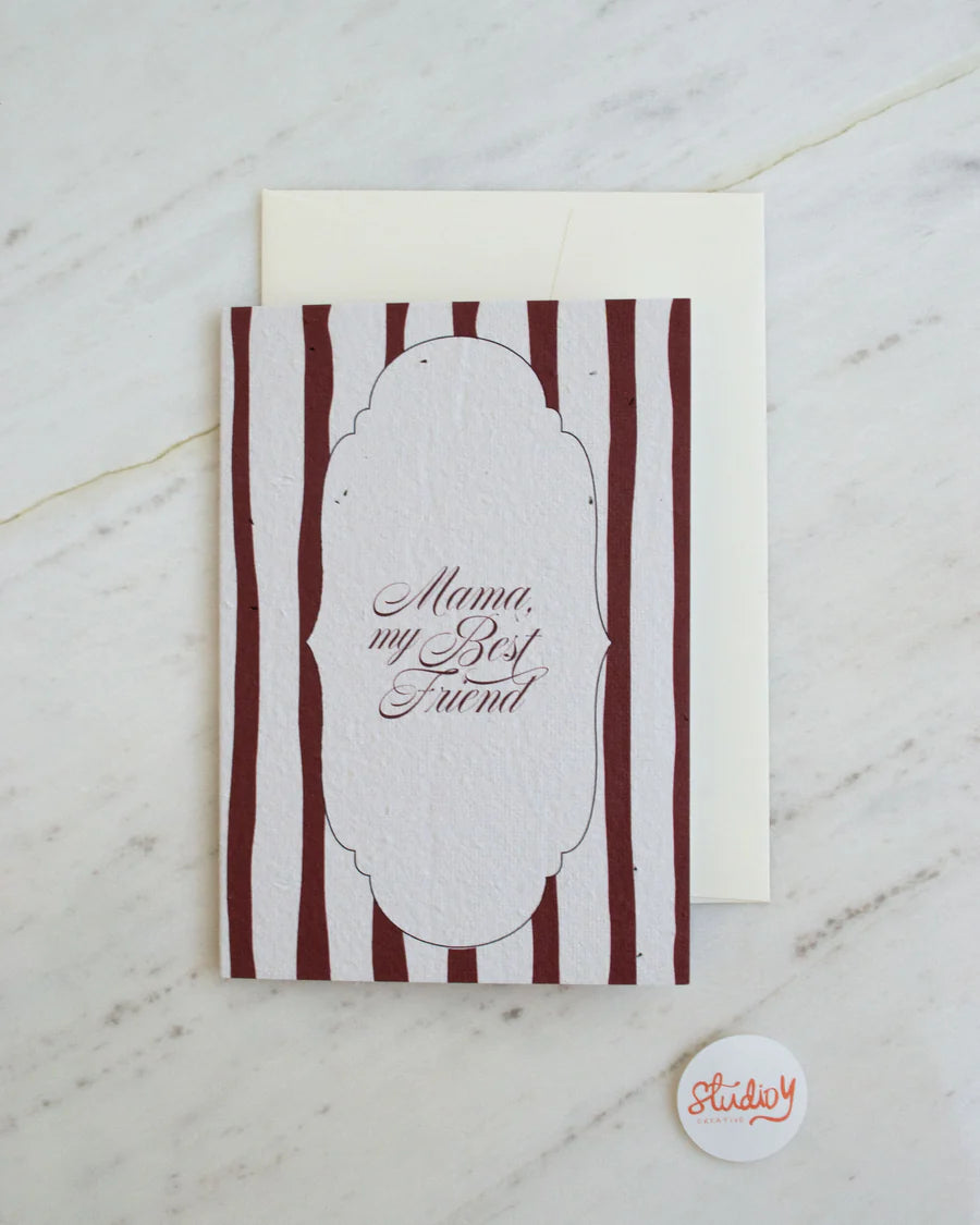 Card - MAMA MY BEST FRIEND (ELEGANT)
