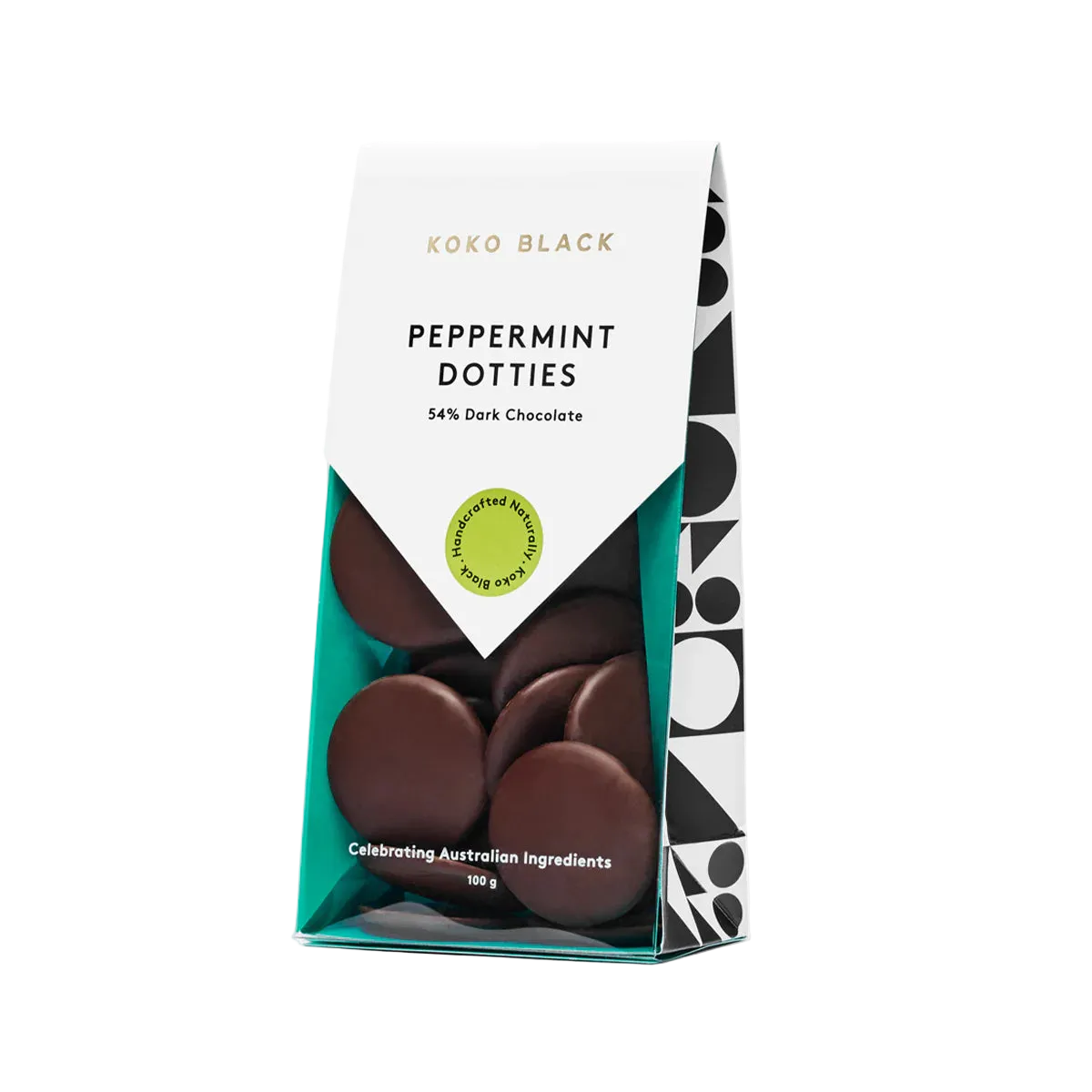 Peppermint Dotties Dark Chocolate - KOKO BLACK