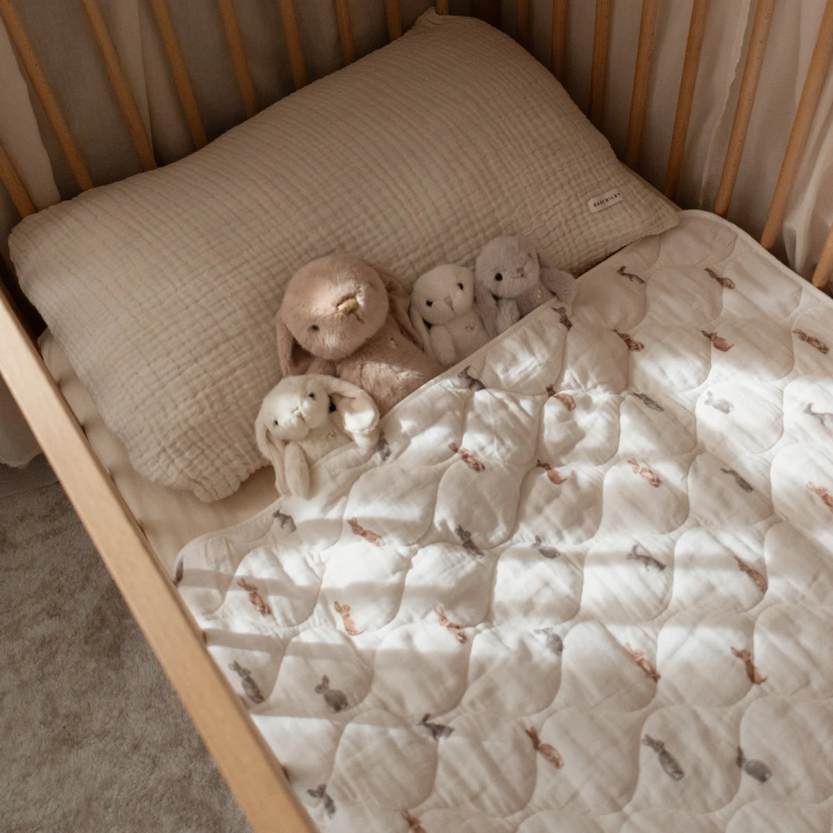 Quilted baby blanket - Bunny