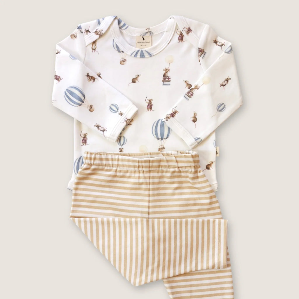 Bodysuit - Mouse & Air balloon 0-3M