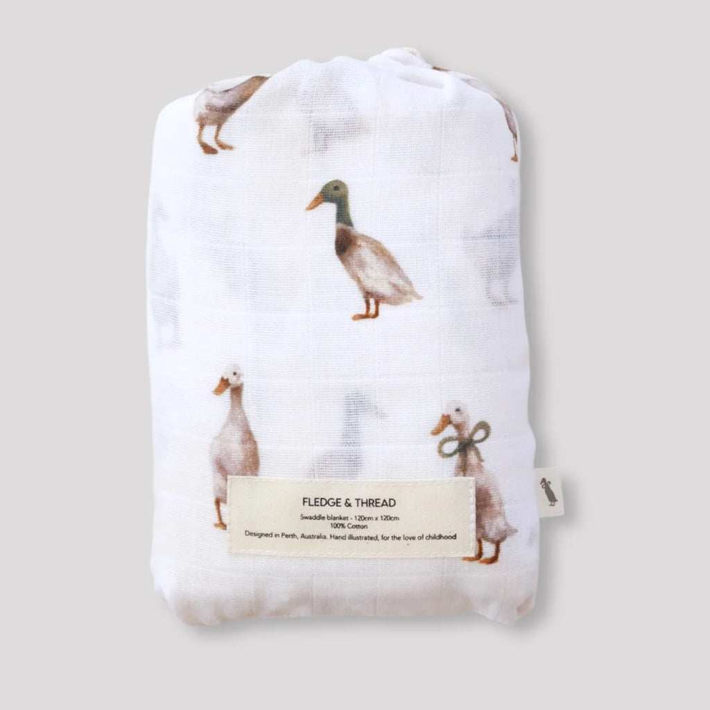 Muslin Swaddle - Duck