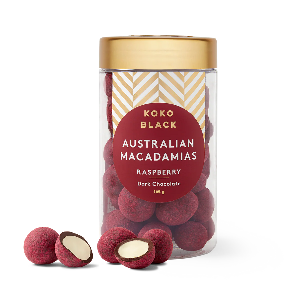 Australian Raspberry Macadamias 165g - KOKO BLACK