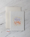Card - SWIRLY CHRISTMAS (ORANGE)