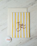 Card - THANK YOU (STRIPES) 