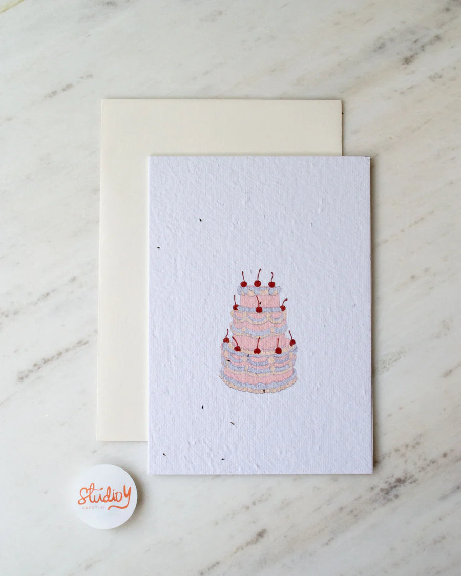 Card - TIERED VINTAGE CAKE