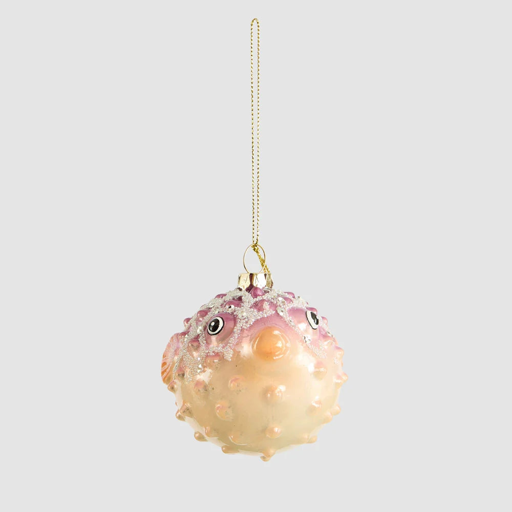 Blowfish Glass Tree Decoration
