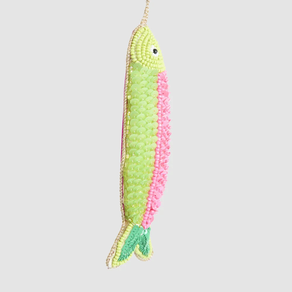 Ciao Bella Fish Decoration Green Pink