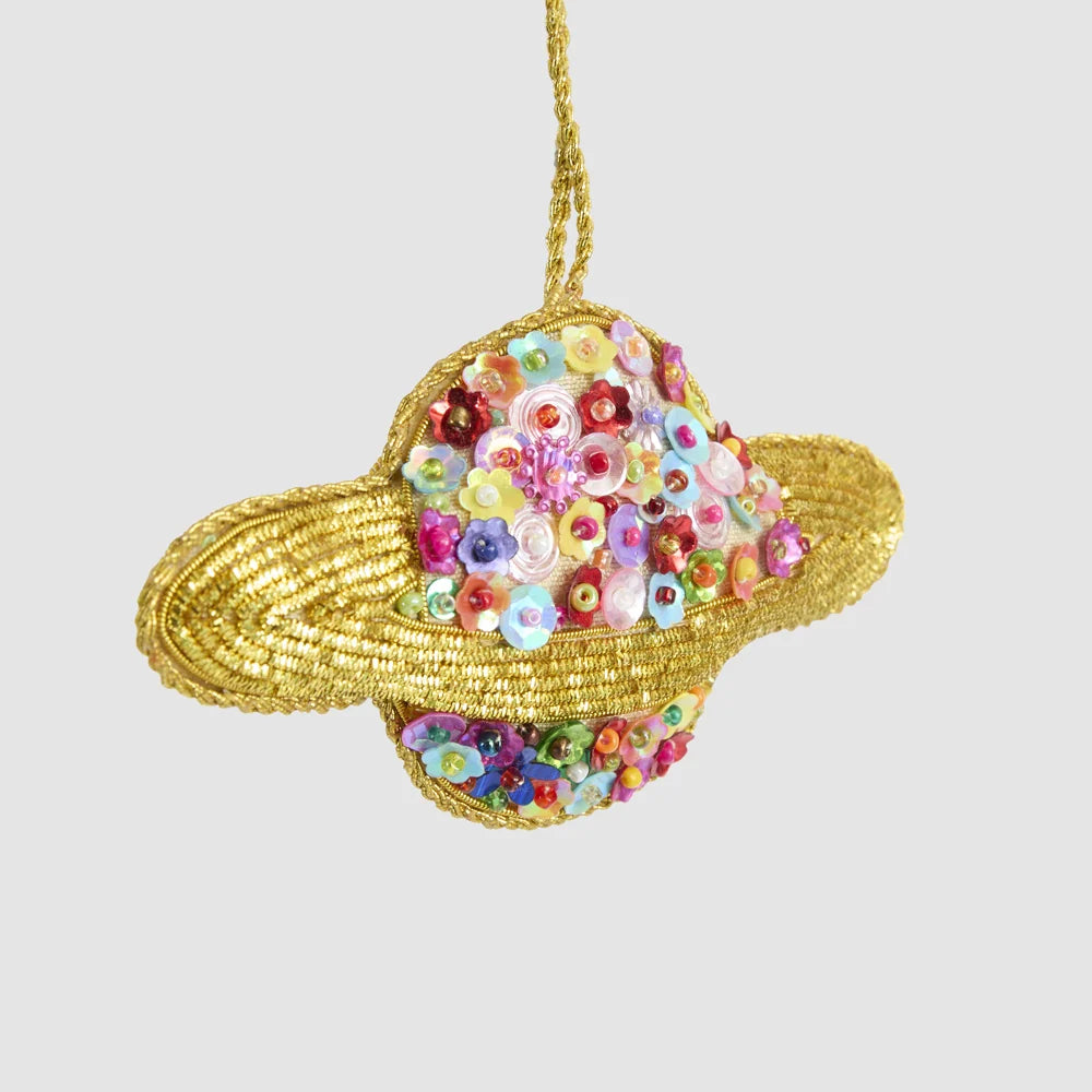 Flora Sequin Saturn Decoration