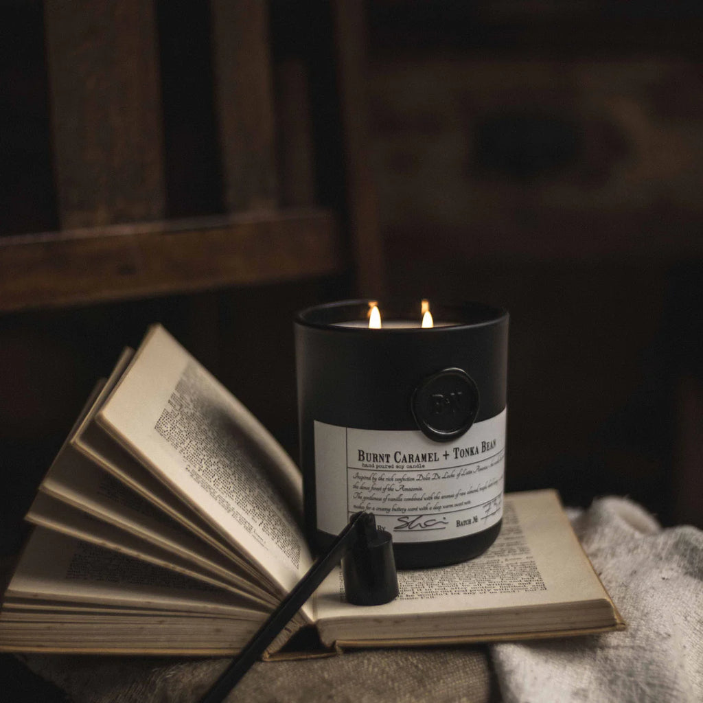 Burnt Caramel + Tonka Bean Soy Wax Candle 180g