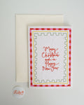 Card - CANDY CANE MERRY CHRISTMAS AND A HAPPY NEW YEAR