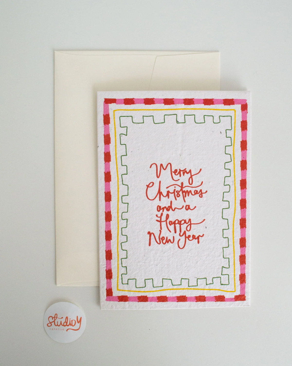 Card - CANDY CANE MERRY CHRISTMAS AND A HAPPY NEW YEAR