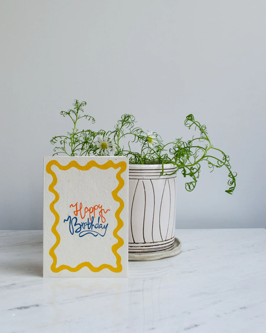 Card - HAPPY BIRTHDAY (YELLOW)