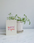 Card - PROUD (PINK)