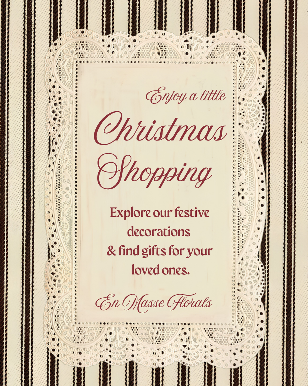 CHRISTMAS MARKET RSVP 14TH & 15TH NOV