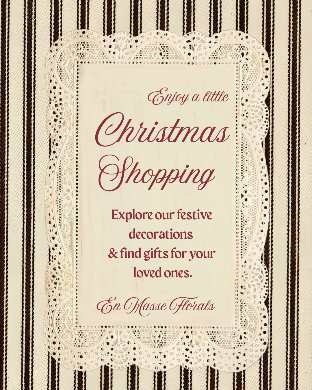 CHRISTMAS MARKET RSVP 14TH & 15TH NOV
